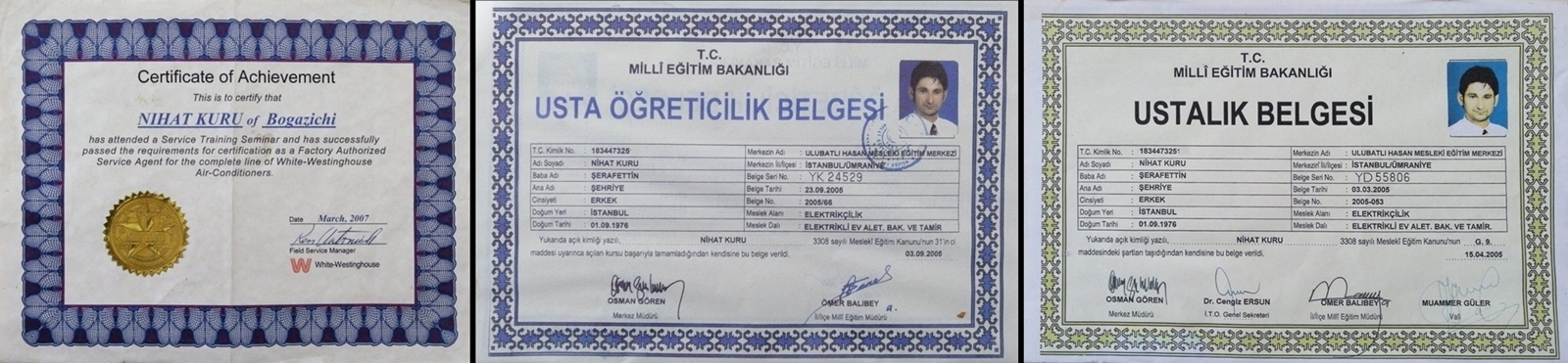 Ustalık Belgemiz